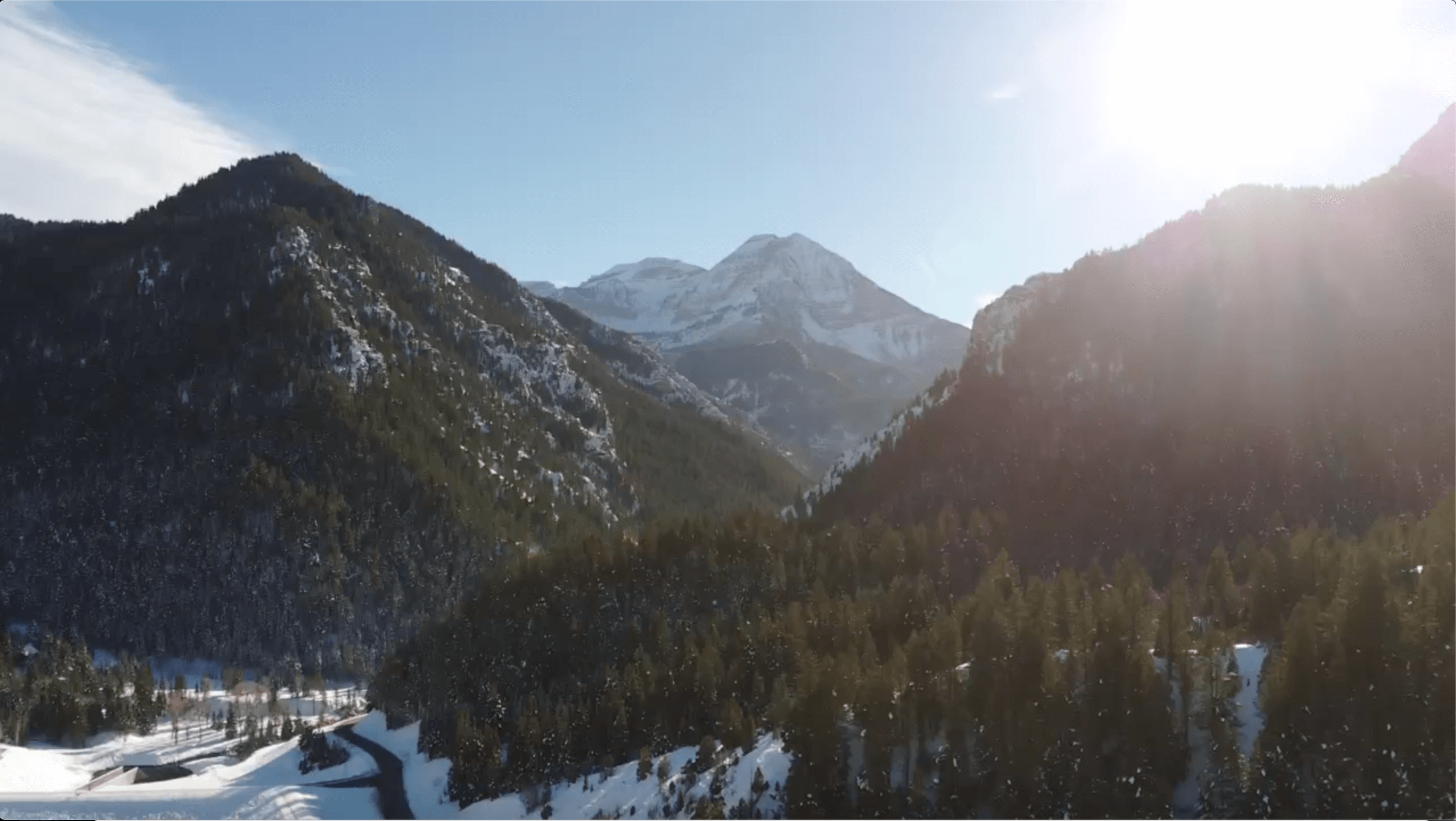 Drone photo of Utah mountains for Ray Funk Marketing